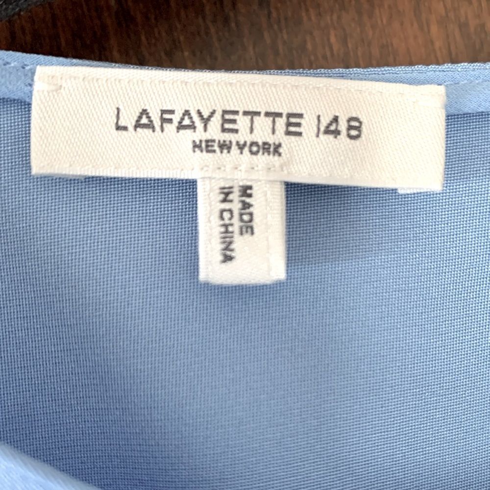 Lafayette 148 NY Silk Crepe De Chine Sleeveless Blouse 3X Excellent Condition - Picture 4 of 6